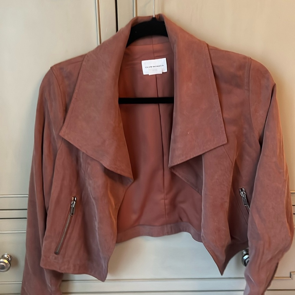 Club monaco moto jacket - xs - suade .  Hardly worn